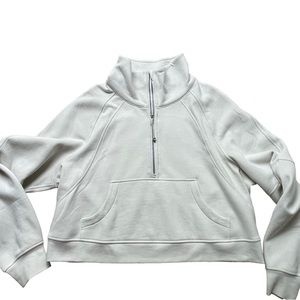 Lululemon Scuba Oversized Funnel-Neck Half Zip Bone